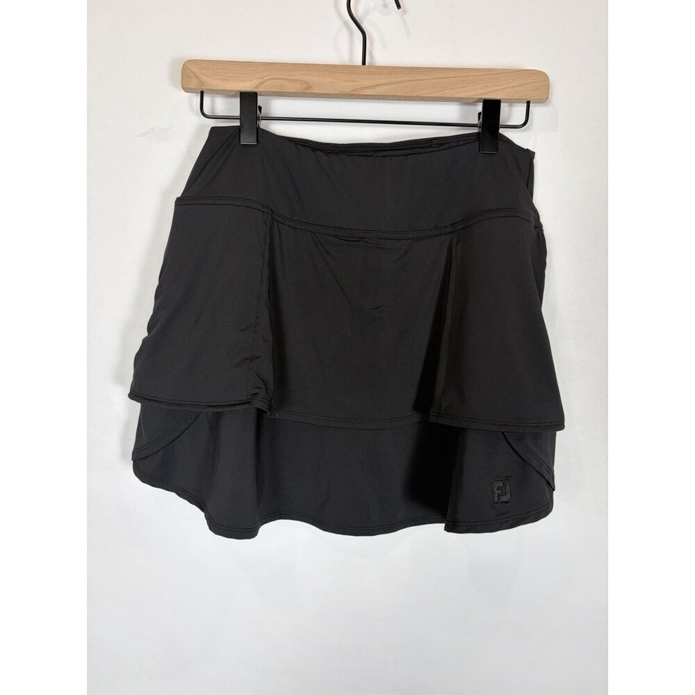 FJ Footjoy Performance Layered Skort Skirt Women Size Small Black